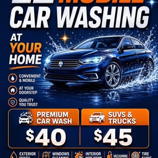 EZ Mobile Car Wash service graphic
